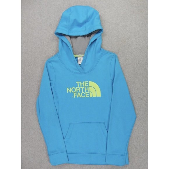 The North Face Half Dome Hoodie‎ Sweatshirt (Women's Small) Blue/Neon - Picture 1 of 11